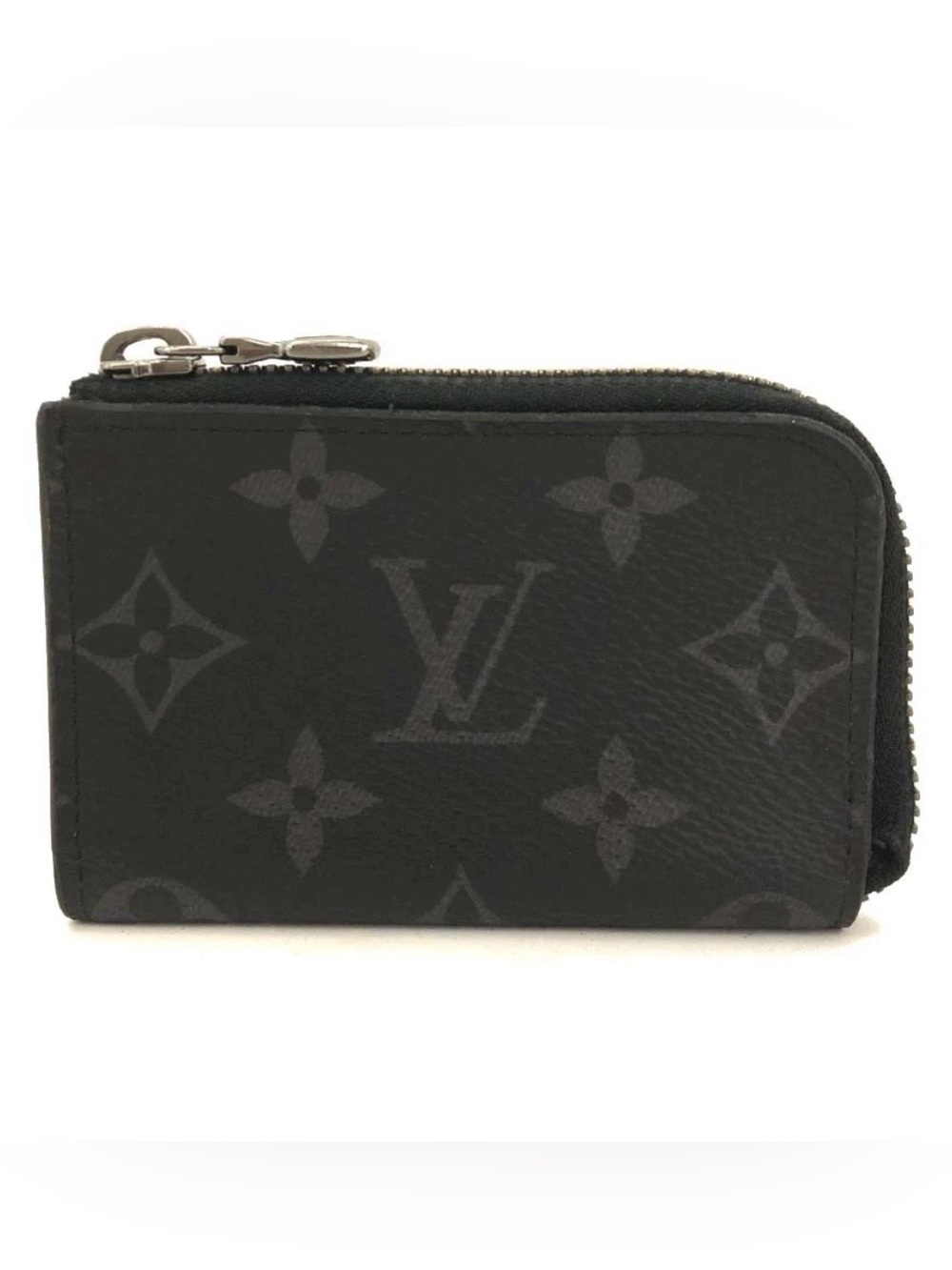 ✨🛍️ Louis Vuitton Monogram Eclipse Zip Around Coin Pouch Card Holder - Picture 1 of 6
